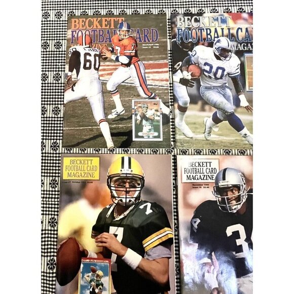Lot of 13 Beckett Football Card Magazines 1990 & 1991 Bo Barry Joe Rice - Picture 5 of 7